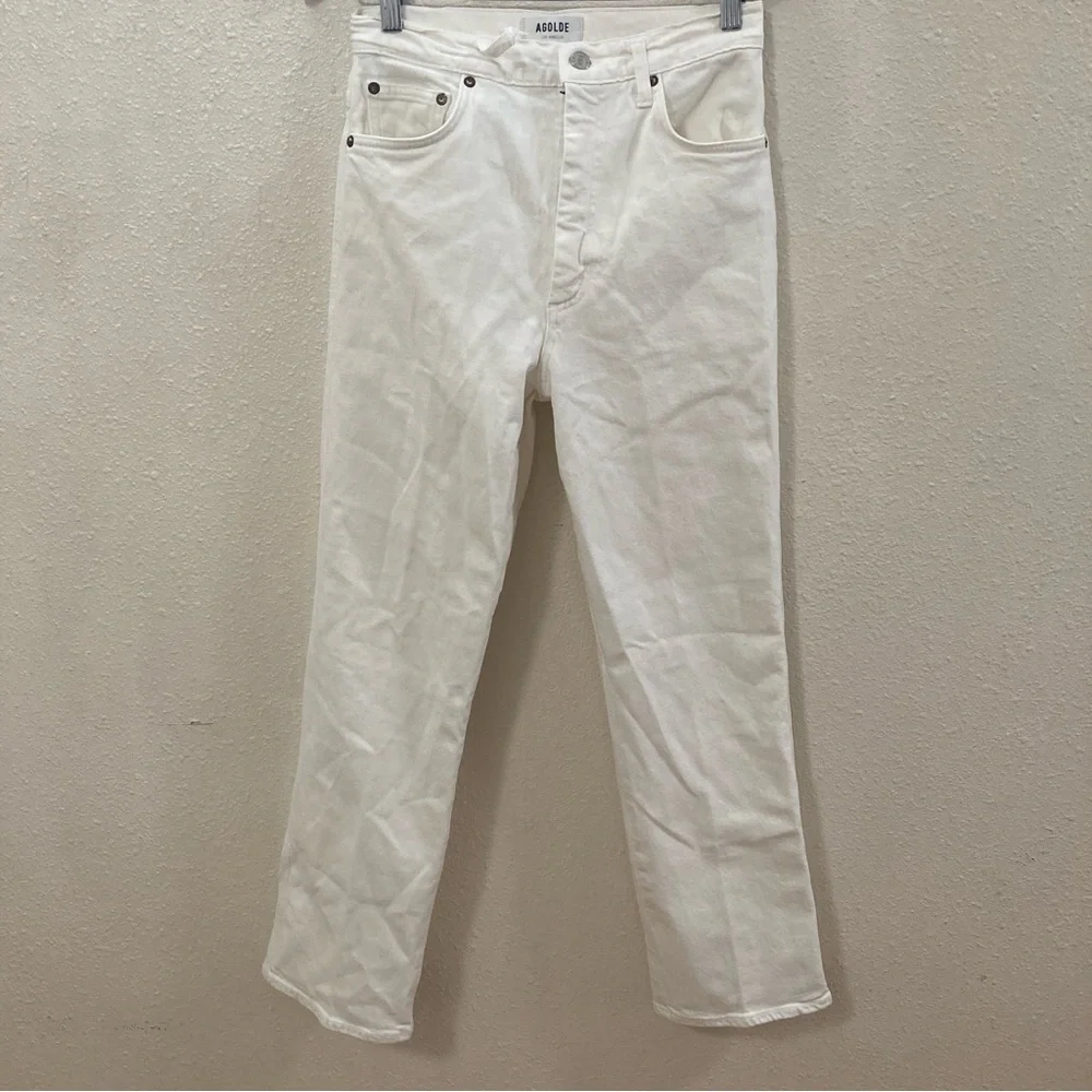 Agolde Los Angeles Women’s Jeans Demin Straight Cream Size 28
